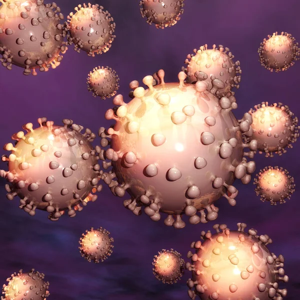 Taiteellinen Kuva Coronavirusta — kuvapankkivalokuva