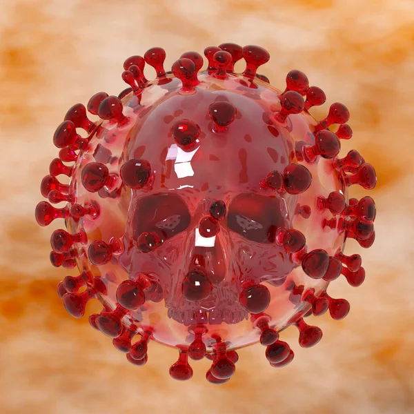 Konstnärlig Illustration Coronavirus Sars Cov — Stockfoto