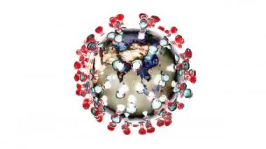 Koronavirüsün sanatsal 3 boyutlu animasyonu