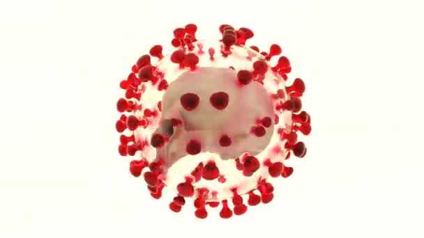 Koronavirüsün Sanatsal Boyutlu Animasyonu — Stok video