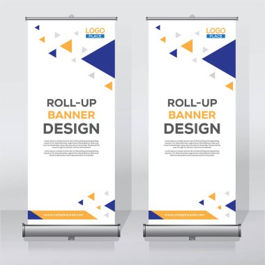 Afiş tasarım yazdırma şablonu rulo