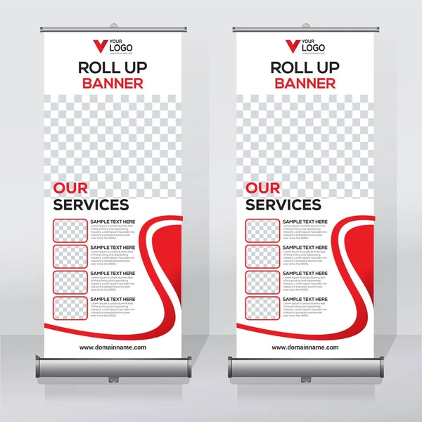 Afiş tasarım şablonu rulo, arka plan, Çek tasarım, modern x-banner, dikdörtgen boyutu..