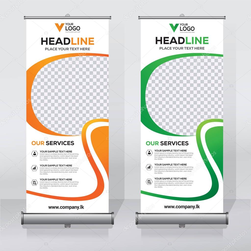 Roll Up Banner Design Template Abstract Background Pull Up Design Modern X Banner Rectangle Size Premium Vector In Adobe Illustrator Ai Ai Format Encapsulated Postscript Eps Eps Format