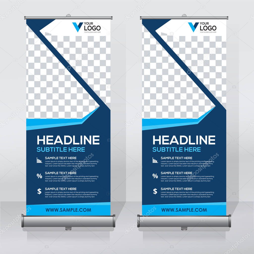 Roll Up Banner Design Template Abstract Background Pull Up Design Modern X Banner Rectangle Size Premium Vector In Adobe Illustrator Ai Ai Format Encapsulated Postscript Eps Eps Format