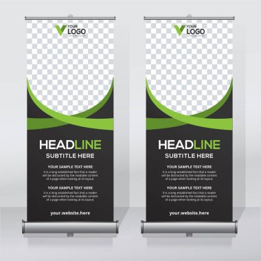 Afiş tasarım şablonu, dikey, arka plan, rulo Çek tasarım, modern x-banner, dikdörtgen boyutu.. 