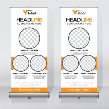 Afiş tasarım şablonu, dikey, arka plan, rulo Çek tasarım, modern x-banner, dikdörtgen boyutu.. 