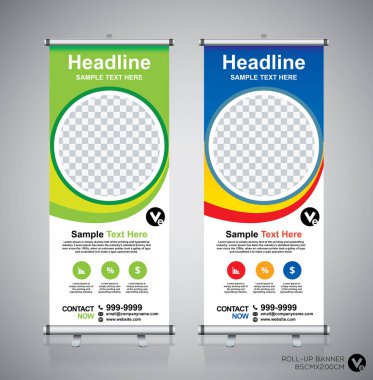 Afiş tasarım şablonu, dikey, arka plan, rulo Çek tasarım, modern x-banner, dikdörtgen boyutu.. 
