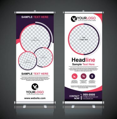 Afiş tasarım şablonu, dikey, arka plan, rulo Çek tasarım, modern x-banner, dikdörtgen boyutu.. 