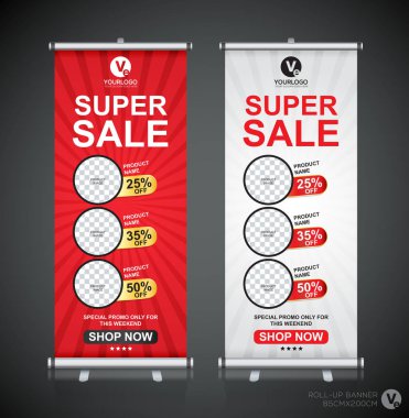 Afiş tasarım şablonu, dikey, arka plan, rulo Çek tasarım, modern x-banner, dikdörtgen boyutu.. 