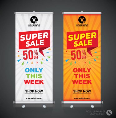 Afiş tasarım şablonu, dikey, arka plan, rulo Çek tasarım, modern x-banner, dikdörtgen boyutu.. 