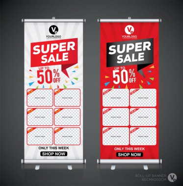 Afiş tasarım şablonu, dikey, arka plan, rulo Çek tasarım, modern x-banner, dikdörtgen boyutu.. 