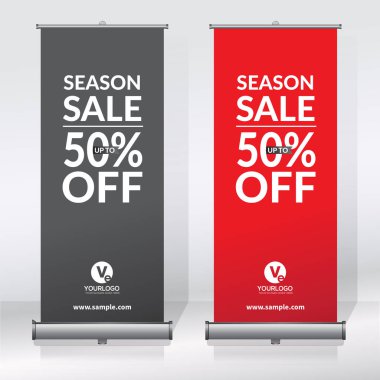 Afiş tasarım şablonu, dikey, arka plan, rulo Çek tasarım, modern x-banner, dikdörtgen boyutu.. 