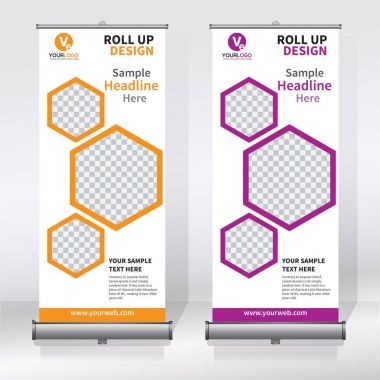 Afiş tasarım şablonu, dikey, arka plan, rulo Çek tasarım, modern x-banner, dikdörtgen boyutu.. 