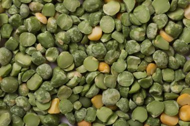 Kuru yeşil bezelye arka plan doku Üstten Görünüm