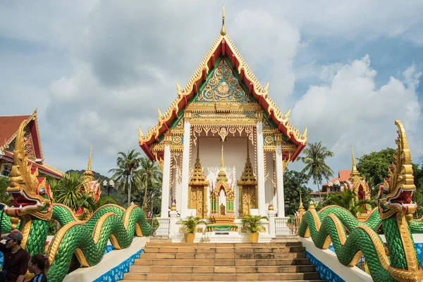 Buddhistiskt tempel i Thailand, Phuket Stockbild