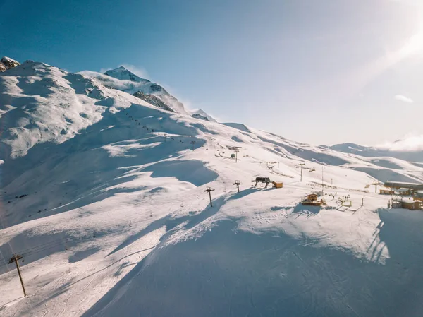 Mulakhi Vadisi Kış Manzarası, Svaneti Kafkasya Dağı, Georgia