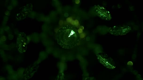 Kristalle, die wie Coronavirus 2019 nCov aussehen, sind das neue Konzept des Coronavirus, das für den Ausbruch der Asiatischen Grippe und der Coronavirus-Grippe als gefährliche Fälle eines Grippestamms als Pandemie verantwortlich ist. — Stockvideo