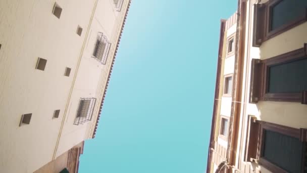 Rooftops and blue skies in Spain — Stock Video