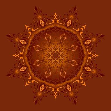 Elegant ve yüksek kalite mandala vektör tasarımı 