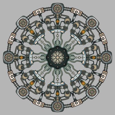 Elegant ve yüksek kalite mandala vektör tasarımı 