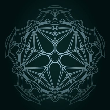 Elegant ve yüksek kalite mandala vektör tasarımı 