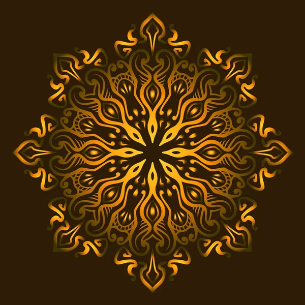 Conception Vectorielle Mandala Élégante Haute Qualité — Image vectorielle
