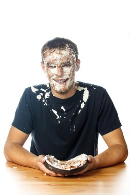 Pasta yüzünde. Stok görüntü