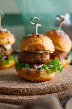 Taze lezzetli hamburger