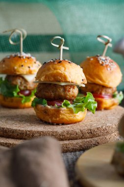 Taze lezzetli hamburger