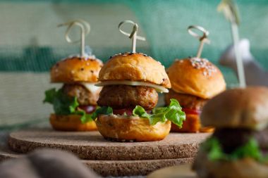 Taze lezzetli hamburger
