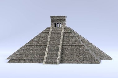 Maya piramit gerçekçi 3d render