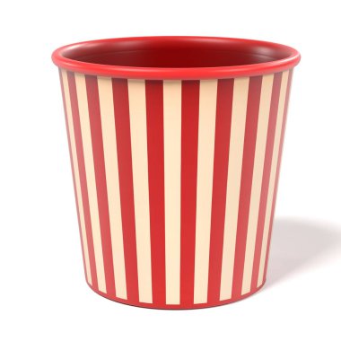 patlamış mısır Kupası gerçekçi 3d render