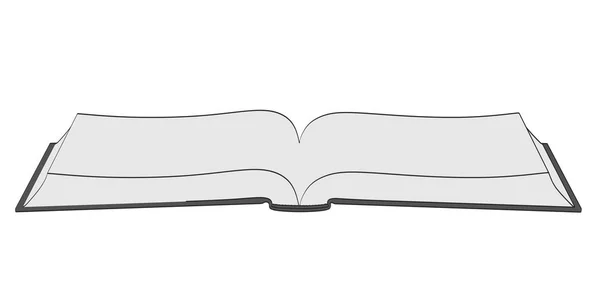 Desenho animado 2d ilustração do livro — Fotografia de Stock