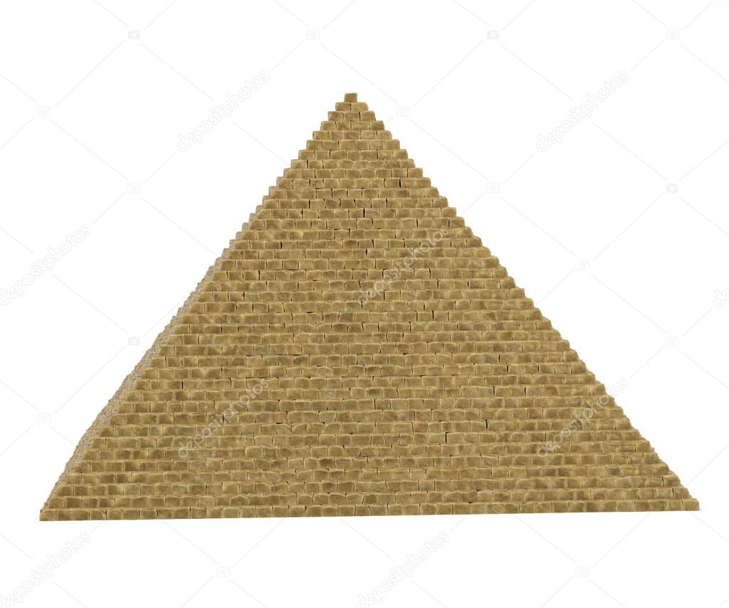 realistic 3d render of pyramid