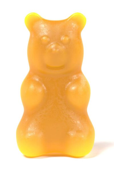 realistic 3d render of gummy bear