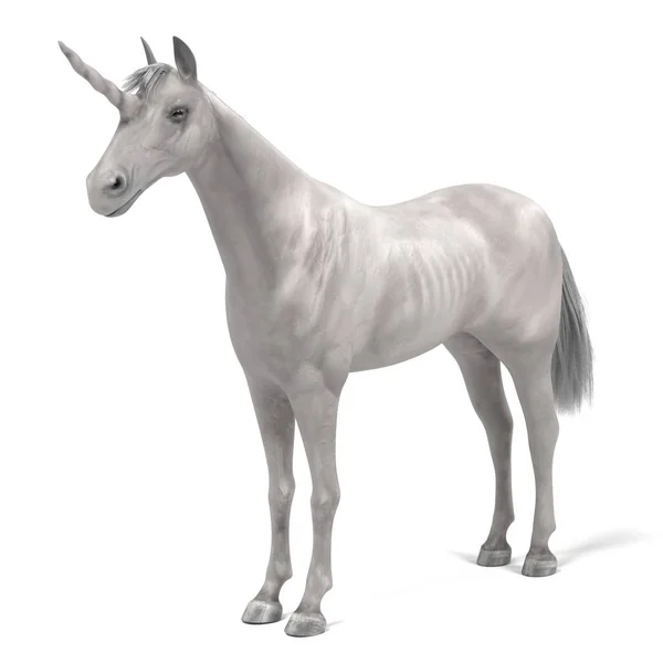 Realistic 3d render of unicorn — Stock Photo, Image