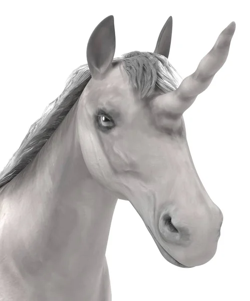 Realistische 3D-Darstellung des Einhorns — Stockfoto