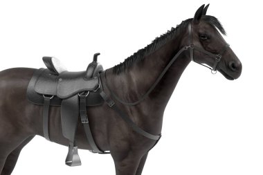 at gerçekçi 3d render