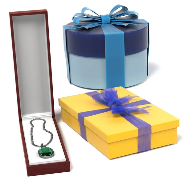 3d renderizado de regalos conjunto — Foto de Stock
