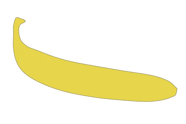 2D illustratie van de tekenfilm van banaan — Stockfoto