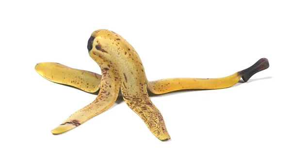 Valósághű 3d render a banán héja — Stock Fotó