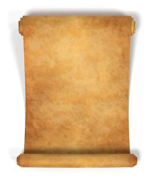 Realistic 3d render of scroll — Stock Photo, Image
