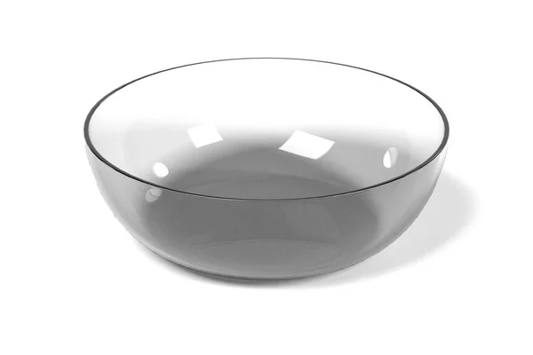 逼真的 3d 渲染的玻璃碗 — 图库照片