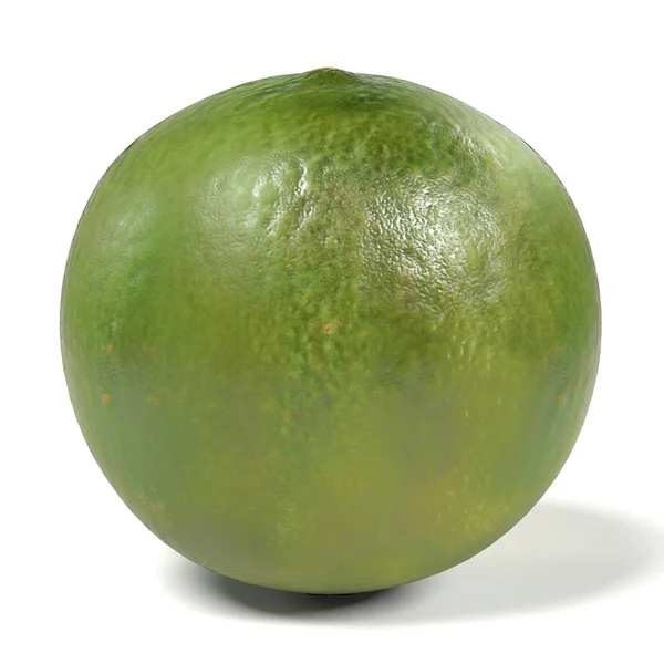 Realistic 3d render of lime on white backround — Stock Photo, Image