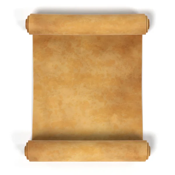 Realistic 3d render of scroll — Stock Photo, Image