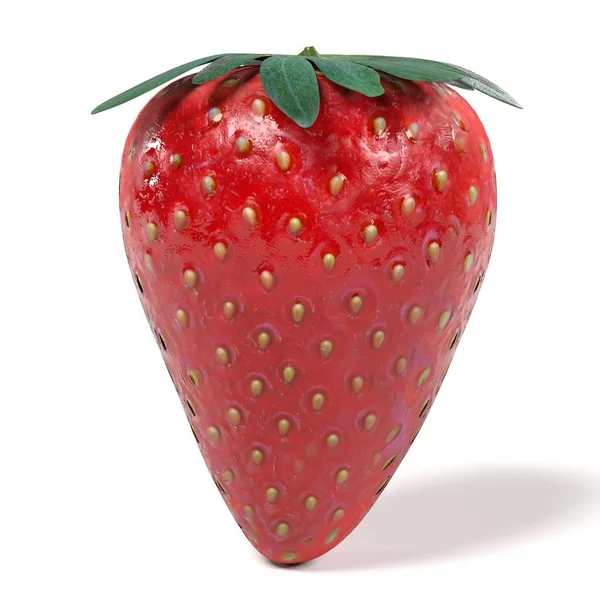 딸기의 현실적인 3d 렌더링 — 스톡 사진