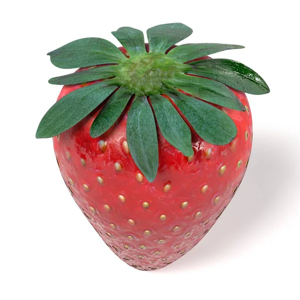 Realistic 3d render of strawberry — Stock Photo, Image