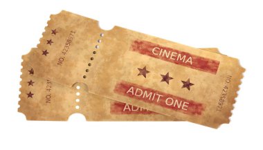 Sinema bileti gerçekçi 3d Render