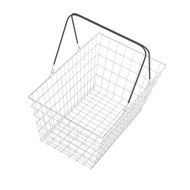 alışveriş sepeti gerçekçi 3d render