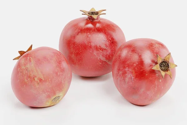 Realistické Vykreslení Granátová Jablka — Stock fotografie